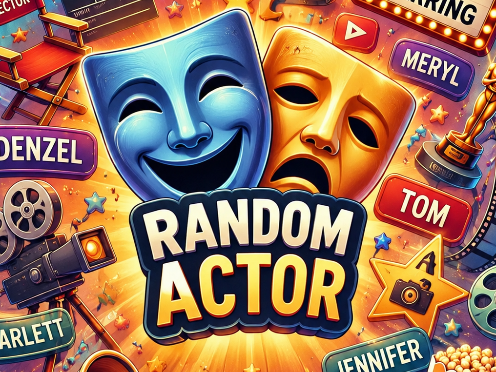 random actor illustration with theater masks